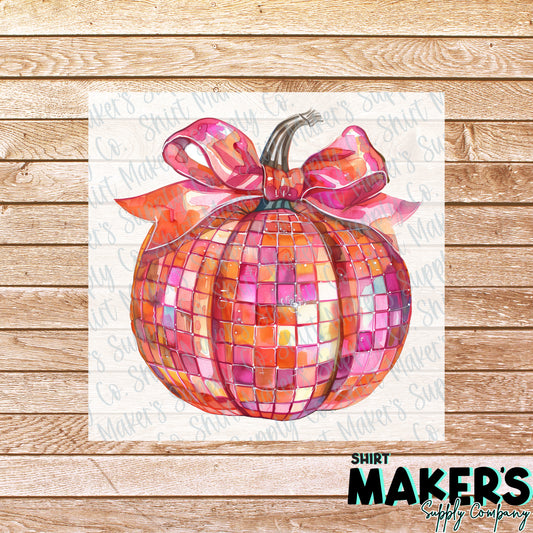 Disco Pumpkin DTF or Sublimation Transfer