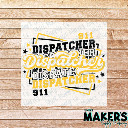 Dispatcher DTF Transfer - or- Hat Patch, Acrylic, Magnet, or Keychain