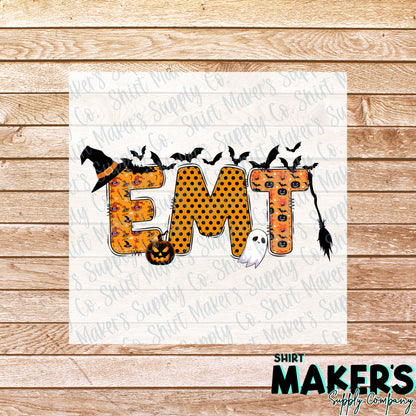 EMT Halloween DTF Transfer - or- Hat Patch, Acrylic, Magnet, or Keychain