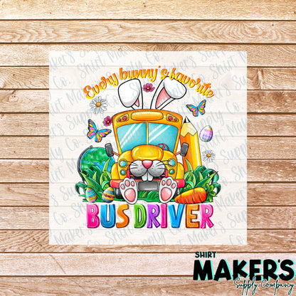Easter Bus Driver DTF Transfer - or- Hat Patch, Acrylic, Magnet, or Keychain