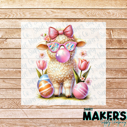 Easter Sheep DTF Transfer - or- Hat Patch, Acrylic, Magnet, or Keychain