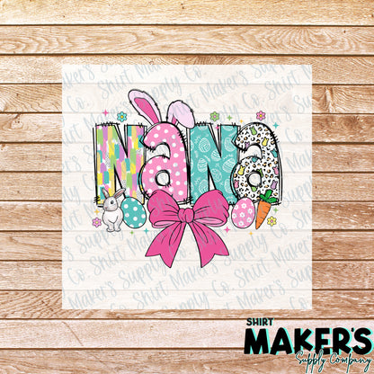 Easter Nana DTF Transfer - or- Hat Patch, Acrylic, Magnet, or Keychain