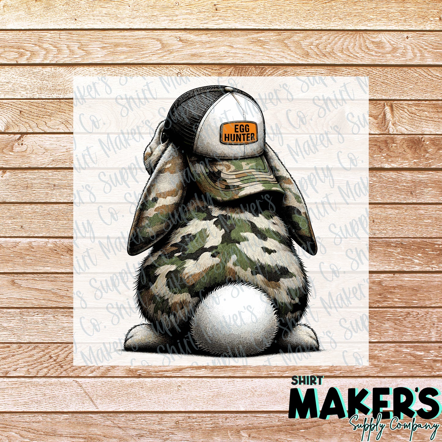 Egg Hunter DTF or UV-DTF Transfer - or- Hat Patch, Acrylic, Magnet, or Keychain