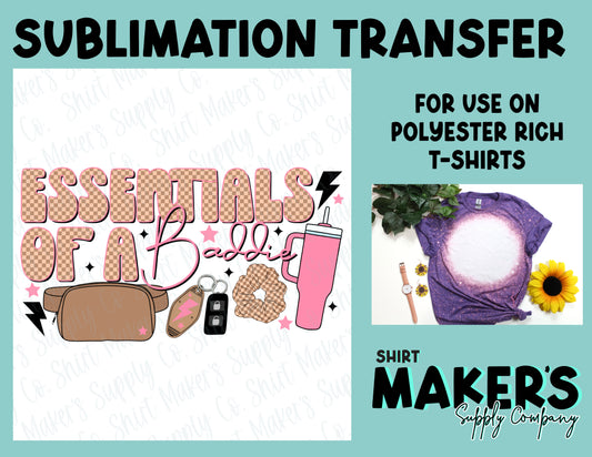 Essentials of a Baddie Sublimation Transfer