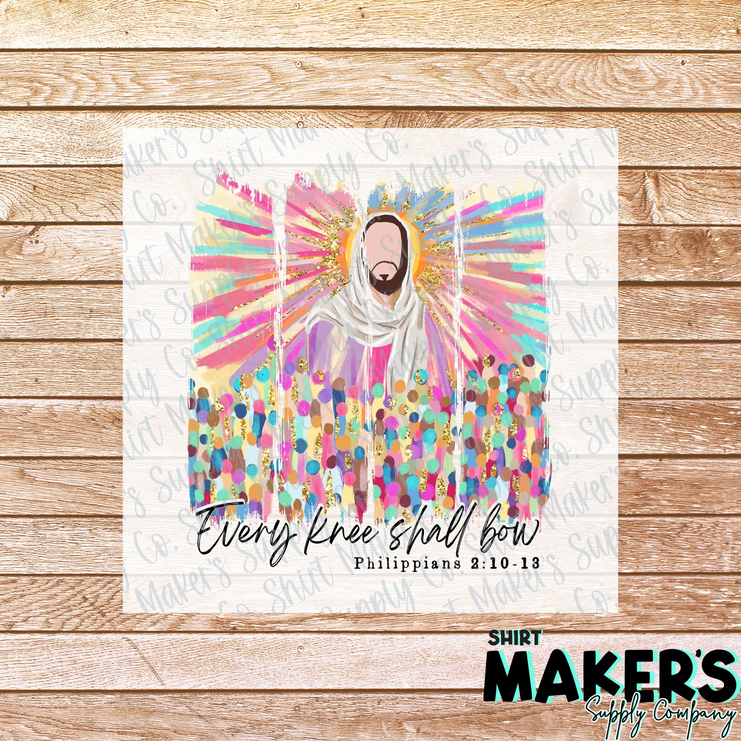 Every Knee Shall Bow DTF or Sublimation Transfer