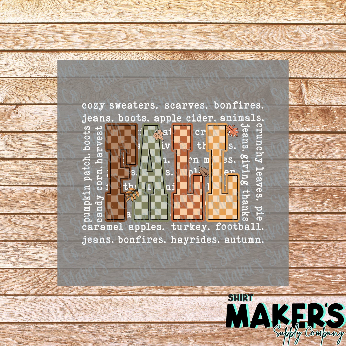 Fall Things White DTF or Sublimation Transfer