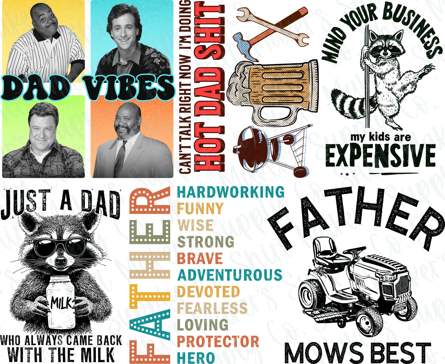 XL Father's Day DTF Gang Sheet