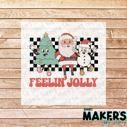 Feelin' Jolly DTF Transfer - or- Hat Patch, Acrylic, Magnet, or Keychain