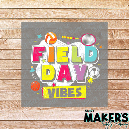 Field Day Vibes DTF Transfer - or- Hat Patch, Acrylic, Magnet, or Keychain