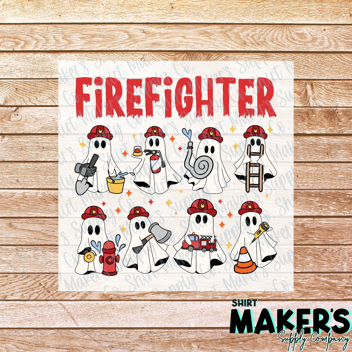 Firefighter Halloween DTF or Sublimation Transfer