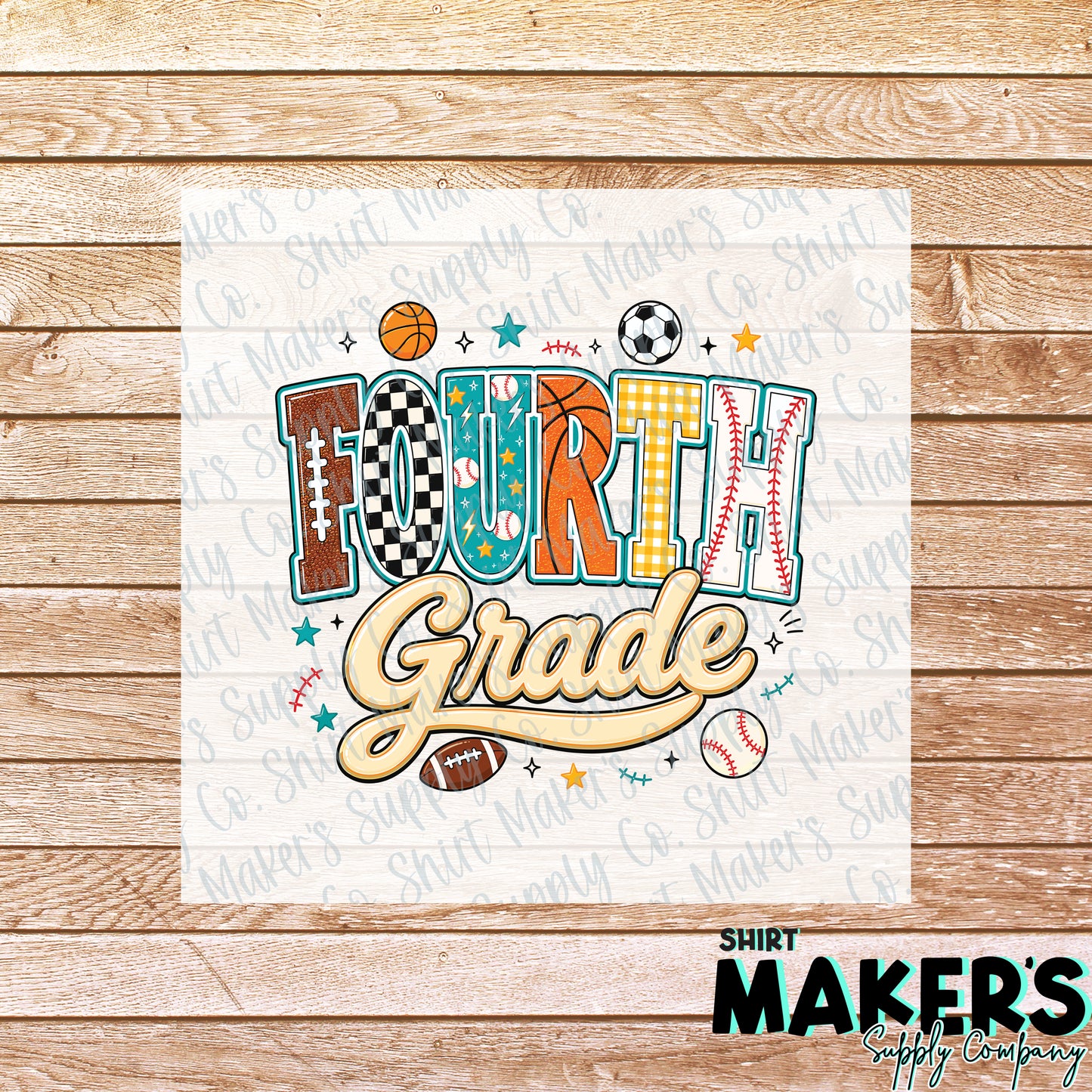 Fourth Grade Boys  DTF Transfer - or- Hat Patch, Acrylic, Magnet, or Keychain