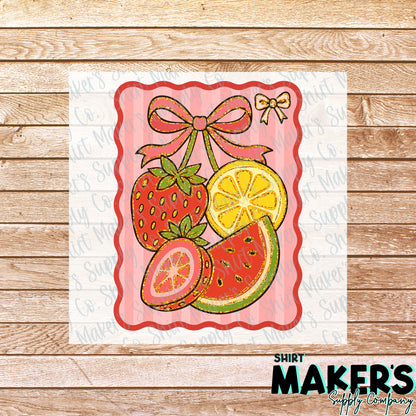 Citrus Berry Melon DTF Transfer - or- Hat Patch, Acrylic, Magnet, or Keychain