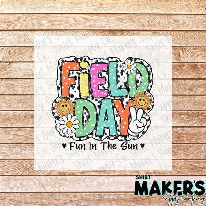Field Day Fun in the Sun DTF Transfer - or- Hat Patch, Acrylic, Magnet, or Keychain