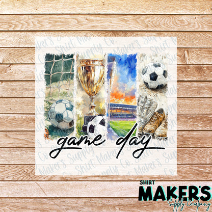 Soccer Game Day DTF Transfer - or- Hat Patch, Acrylic, Magnet, or Keychain