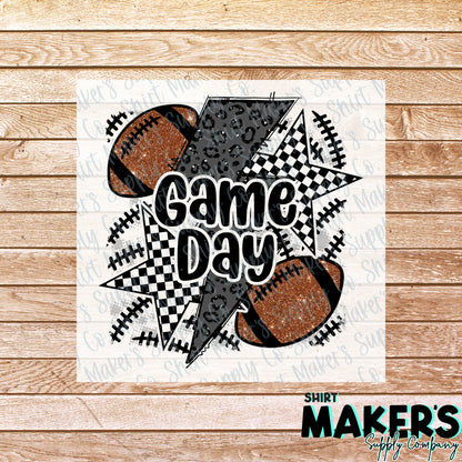 Game Day Football DTF Transfer - or- Hat Patch, Acrylic, Magnet, or Keychain