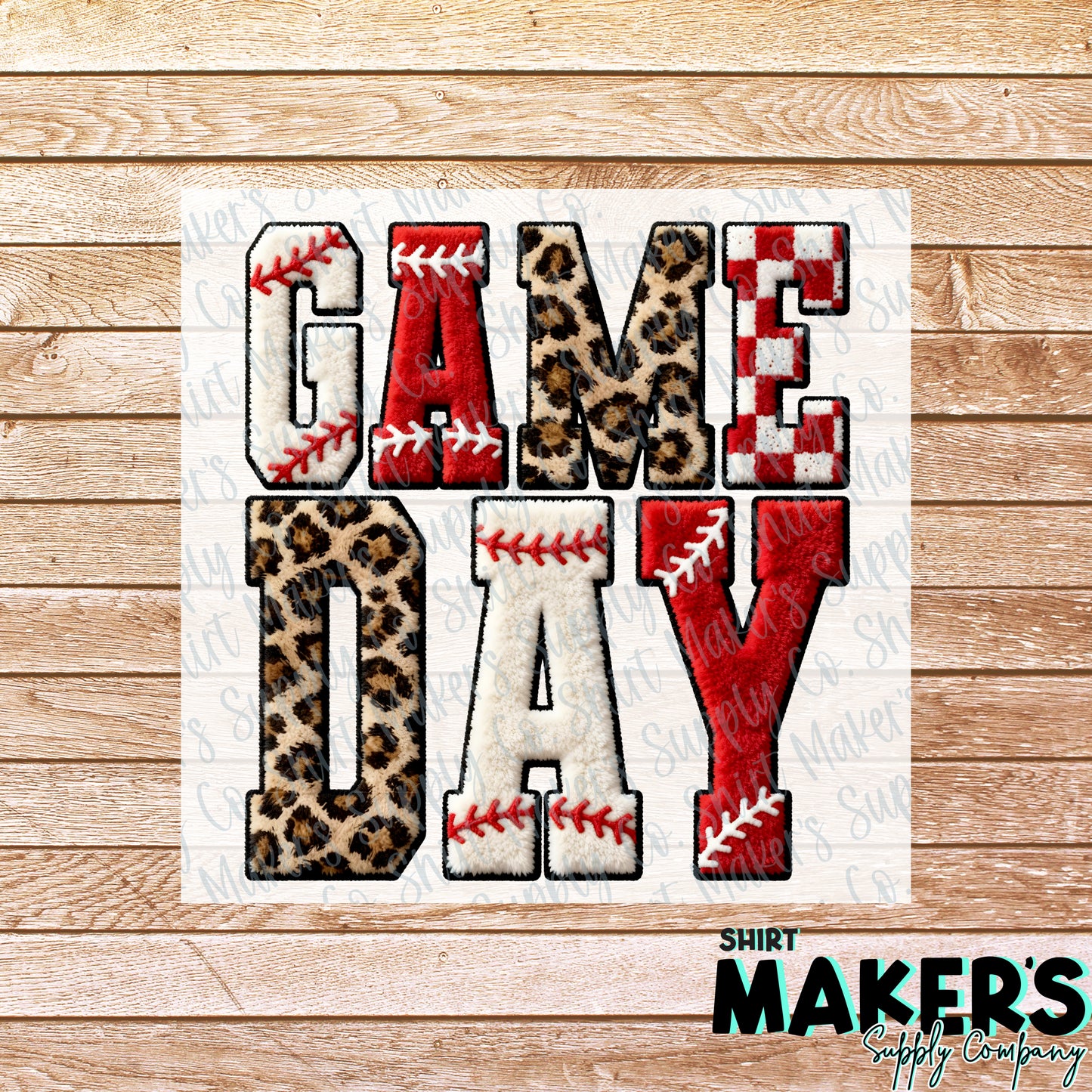 Baseball Game Day DTF or UV-DTF Transfer - or- Hat Patch, Acrylic, Magnet, or Keychain
