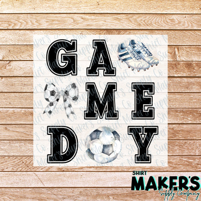 Game Day Soccer DTF Transfer - or- Hat Patch, Acrylic, Magnet, or Keychain