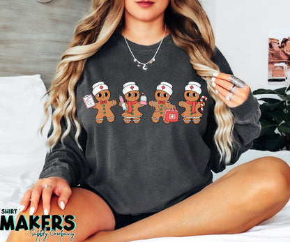 Gingerbread Nurse DTF or Sublimation Transfer