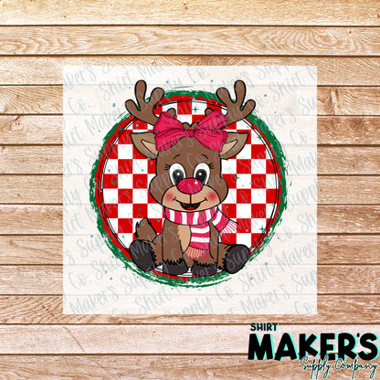 Girl Christmas #1 DTF Transfer - or- Hat Patch, Acrylic, Magnet, or Keychain