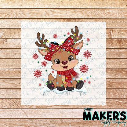 Girl Christmas #2 DTF Transfer - or- Hat Patch, Acrylic, Magnet, or Keychain