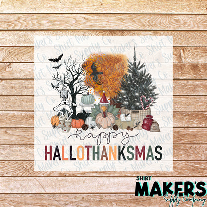 Hallothanksmas #2 DTF Transfer - or- Hat Patch, Acrylic, Magnet, or Keychain