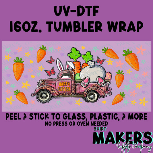 16oz. UV-DTF Easter Truck