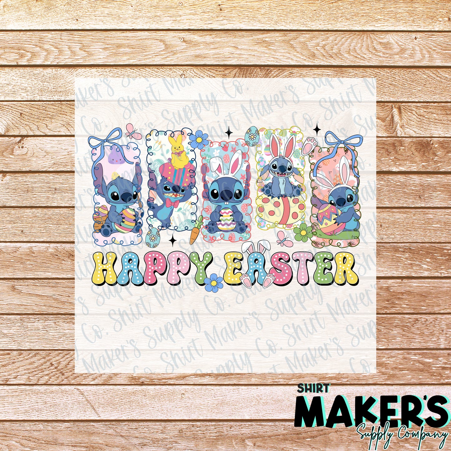626 Happy Easter DTF, UV-DTF or UV-DTF Transfer - or- Hat Patch, Acrylic, Magnet, or Keychain