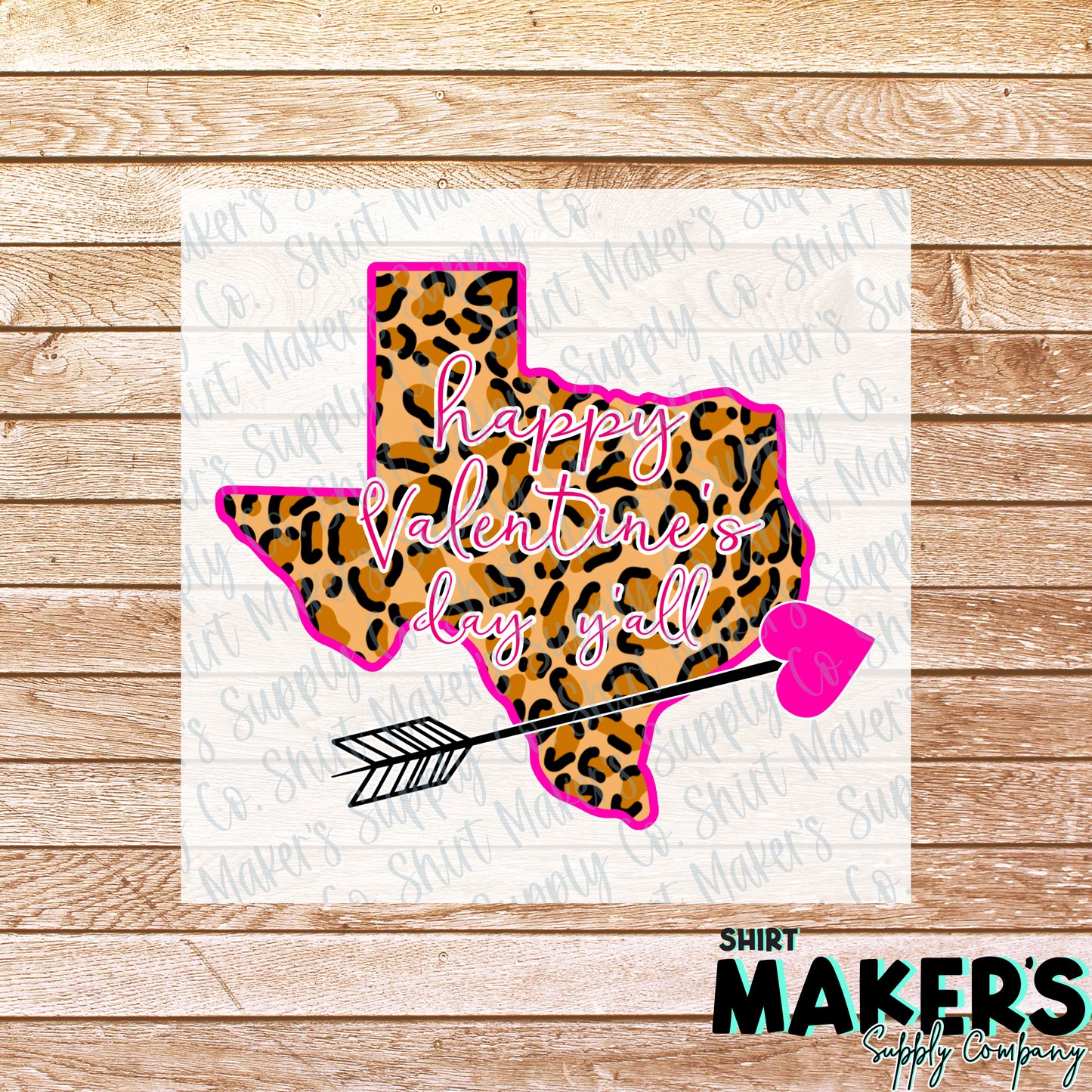 Texas Happy Valentine's Day Y'all DTF or Sublimation Transfer