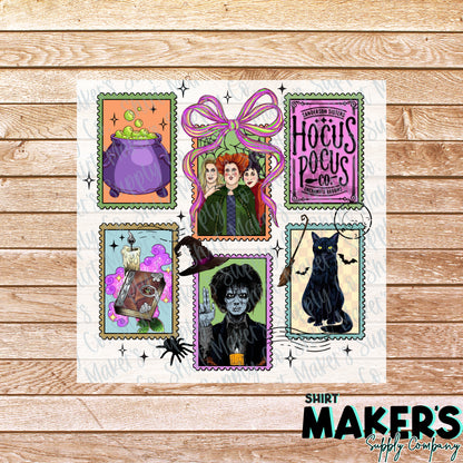 Hocus Pocus Panels DTF Transfer - or- Hat Patch, Acrylic, Magnet, or Keychain