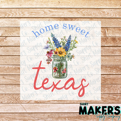 Home Sweet Texas #1 SMSC Exclusive DTF Transfer - or- Hat Patch, Acrylic, Magnet, or Keychain