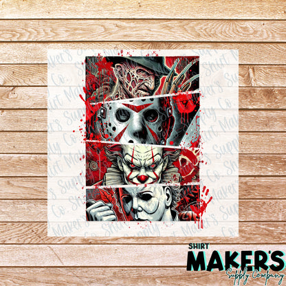 Horror Cut DTF Transfer - or- Hat Patch, Acrylic, Magnet, or Keychain