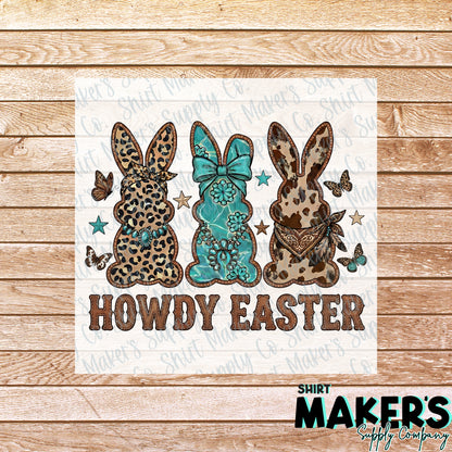 Howdy Easter DTF Transfer - or- Hat Patch, Acrylic, Magnet, or Keychain