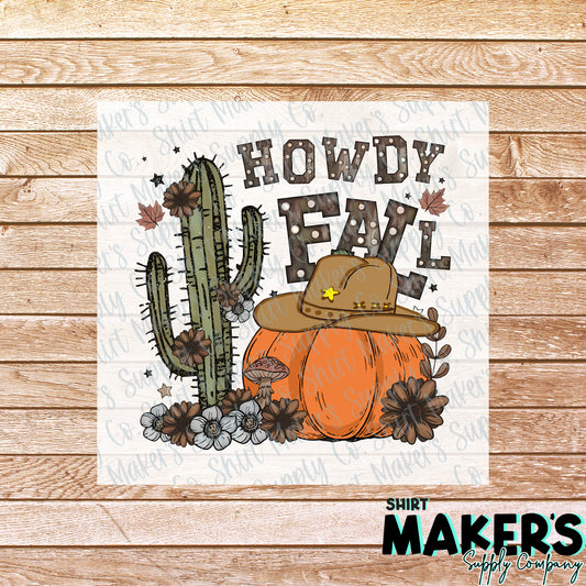 Howdy Fall 2 DTF or Sublimation Transfer