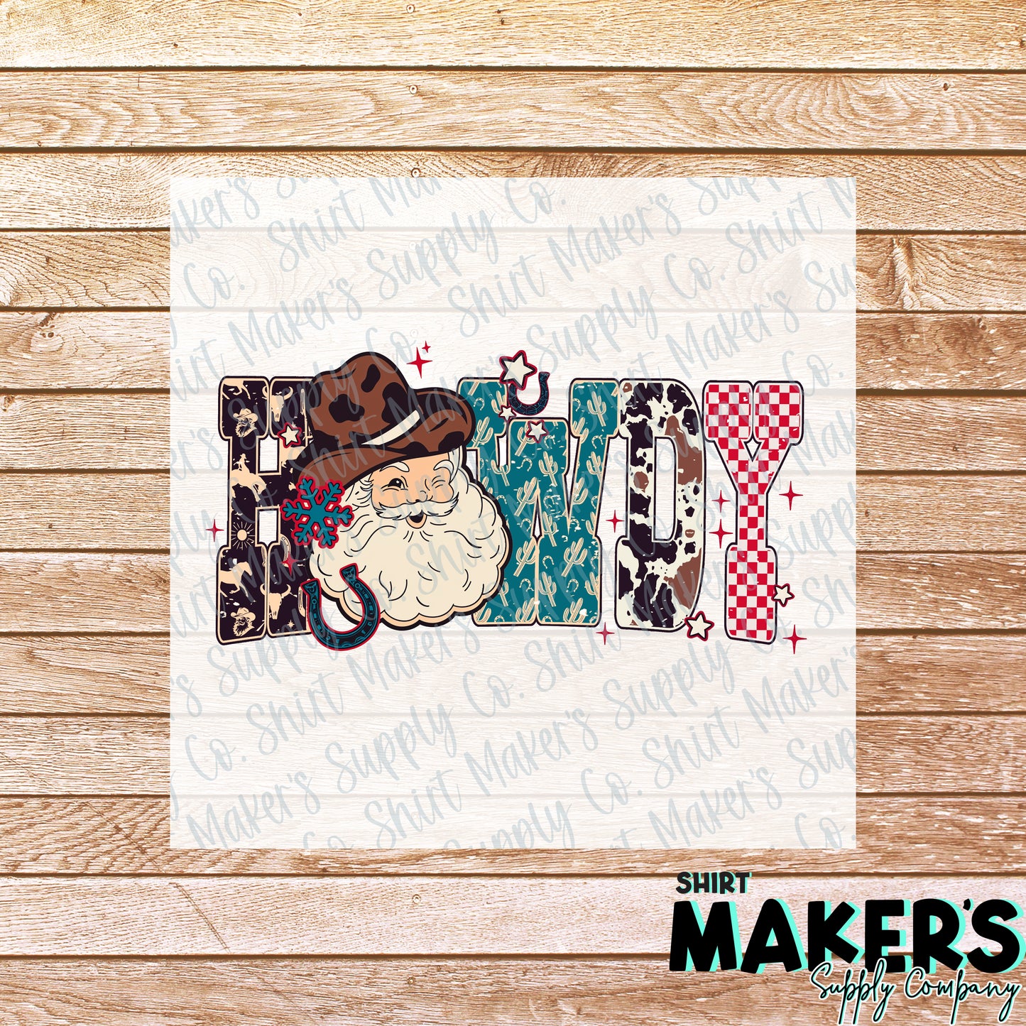 Howdy Santa DTF or Sublimation Transfer