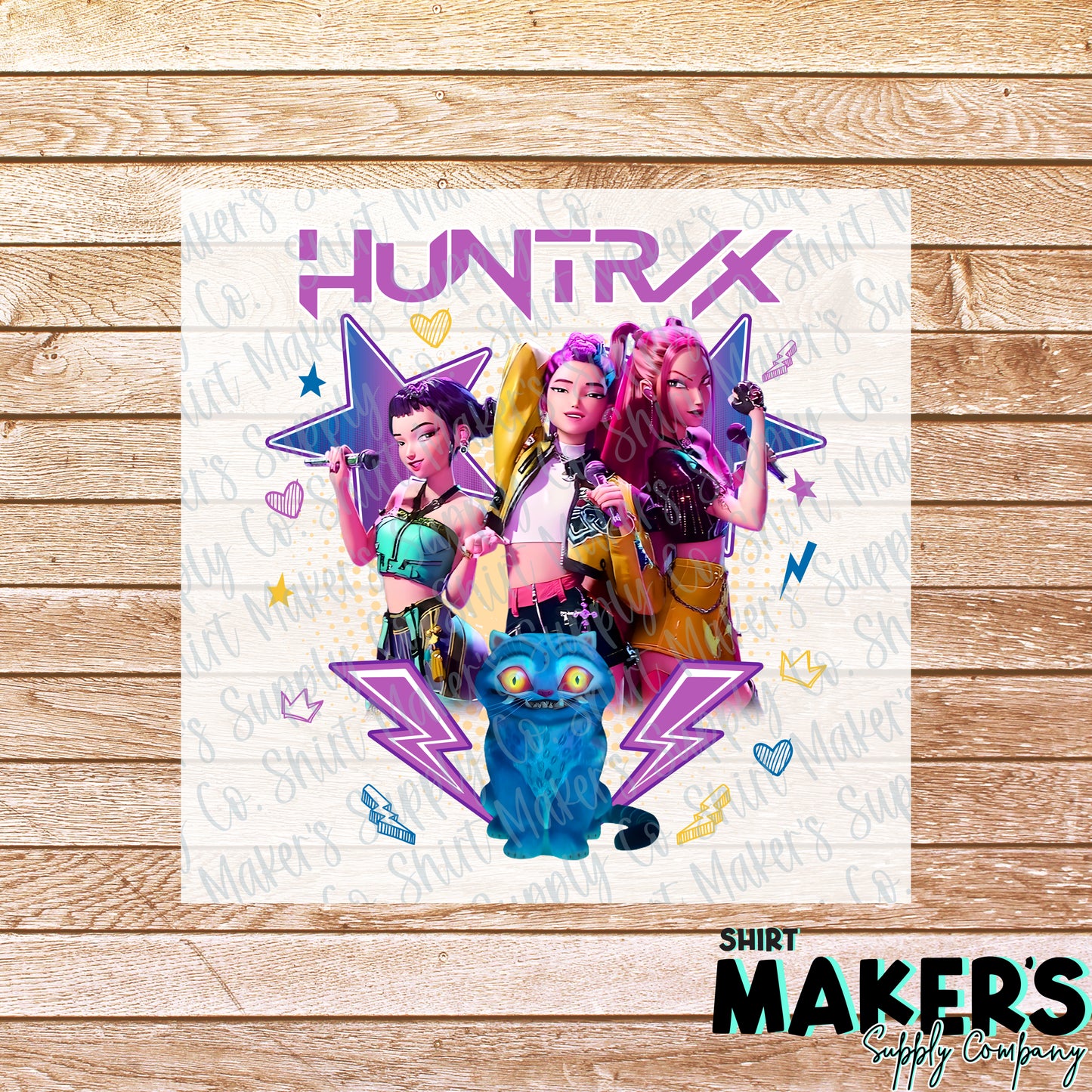 Huntrix K-Pop Demon Hunters DTF or Sublimation Transfer
