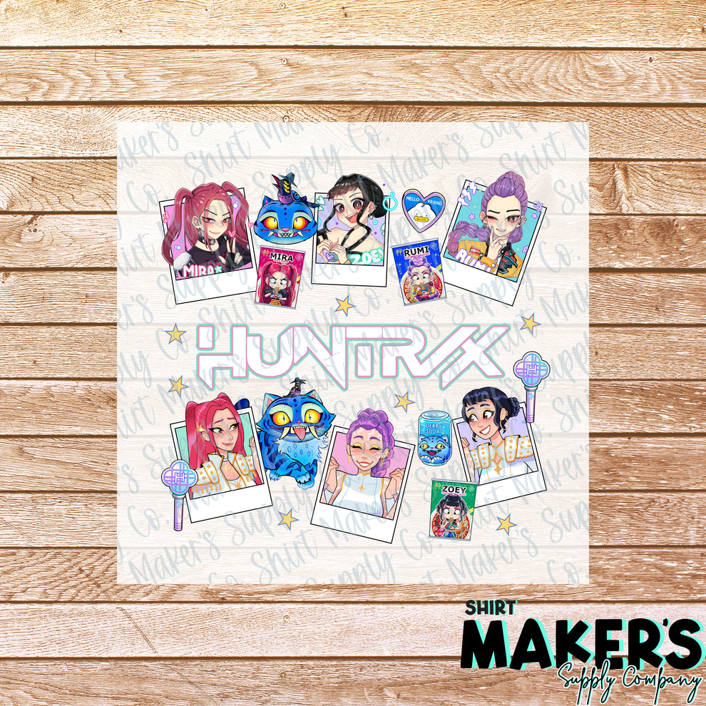 Huntrix K-Pop Demon Hunters DTF or Sublimation Transfer – Shirt Maker's ...