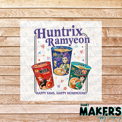 Huntrix K-Pop Demon Hunters DTF or UV-DTF Transfer - or- Hat Patch, Acrylic, Magnet, or Keychain