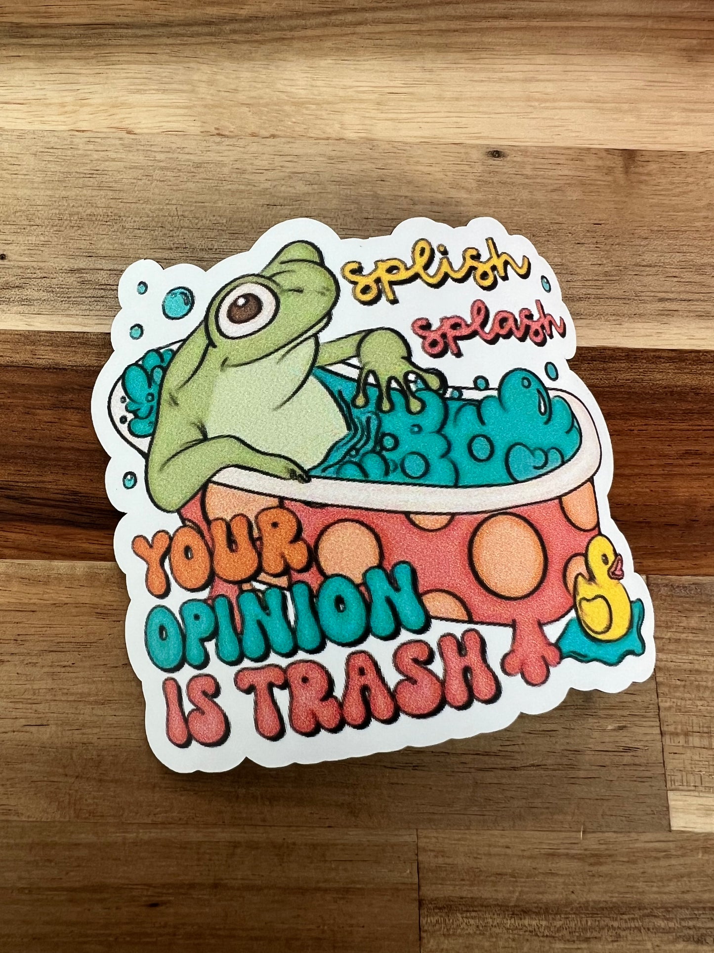 Splish Splash Your Opinion is Trash Tumbler Magnet