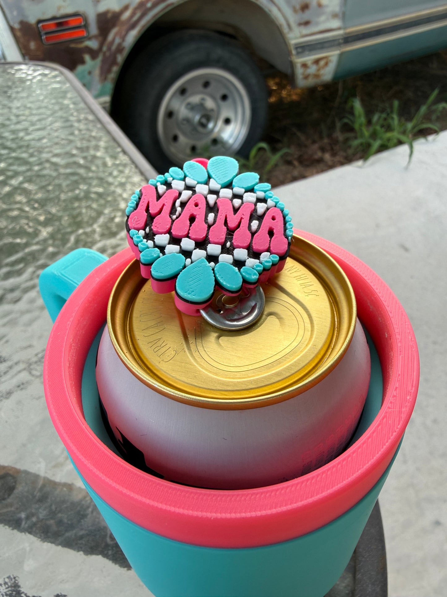 Mama Western Turquoise Can Opener