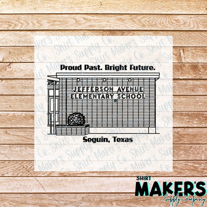 Jefferson Elementary DTF Transfer - or- Hat Patch, Acrylic, Magnet, or Keychain