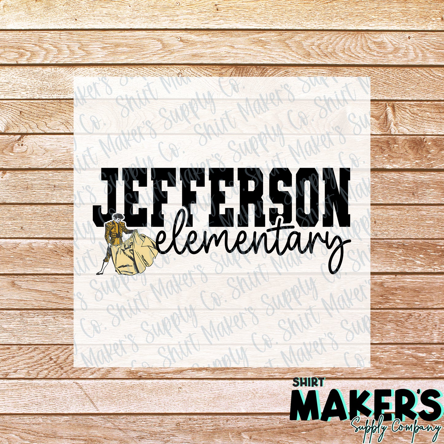 Jefferson Elementary 2 DTF Transfer - or- Hat Patch, Acrylic, Magnet, or Keychain