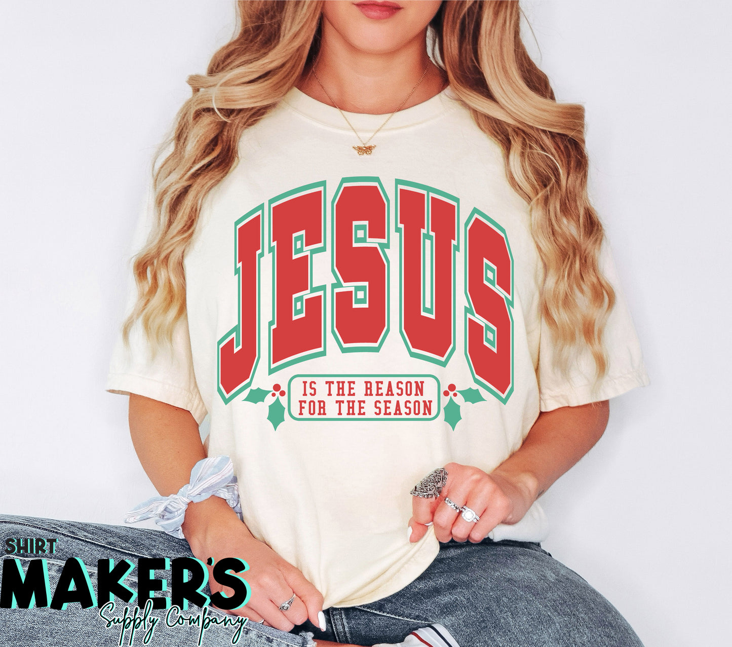 Jesus is the Reason Christmas DTF or Sublimation Transfer