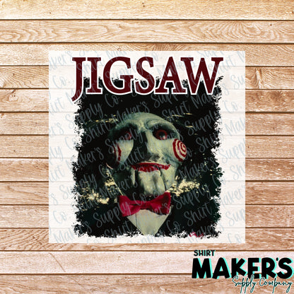 Jigsaw DTF Transfer - or- Hat Patch, Acrylic, Magnet, or Keychain