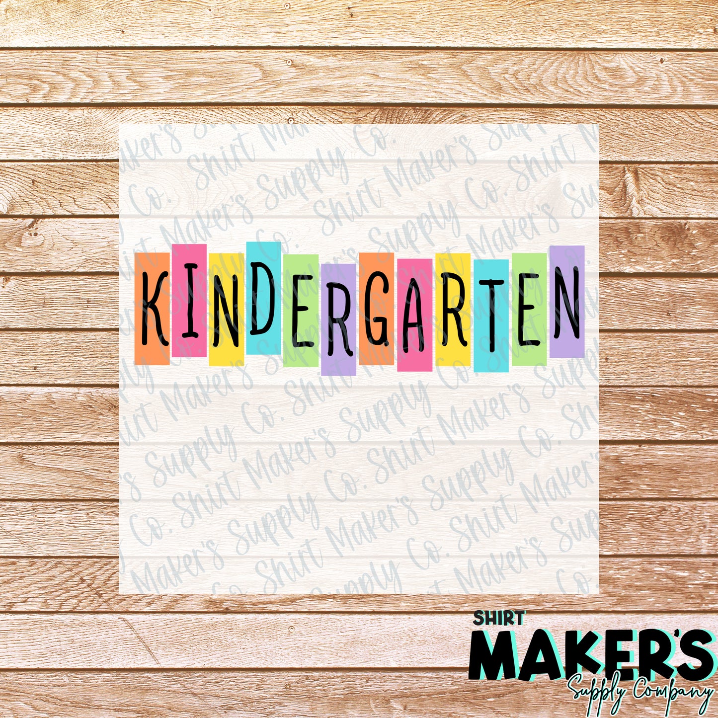 Kindergarten Retro Tiles DTF or Sublimation Transfer