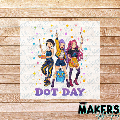 Dot Day Demon Hunter K-Pop DTF Transfer - or- Hat Patch, Acrylic, Magnet, or Keychain