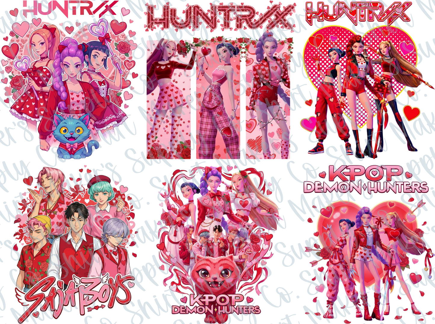 KPOP Adult Valentine's Day DTF Gang Sheet