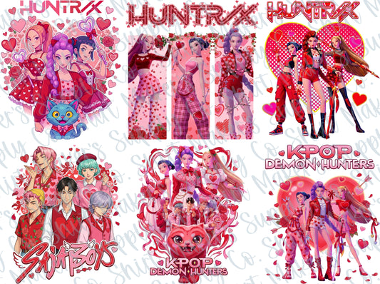 KPOP Adult Valentine's Day DTF Gang Sheet