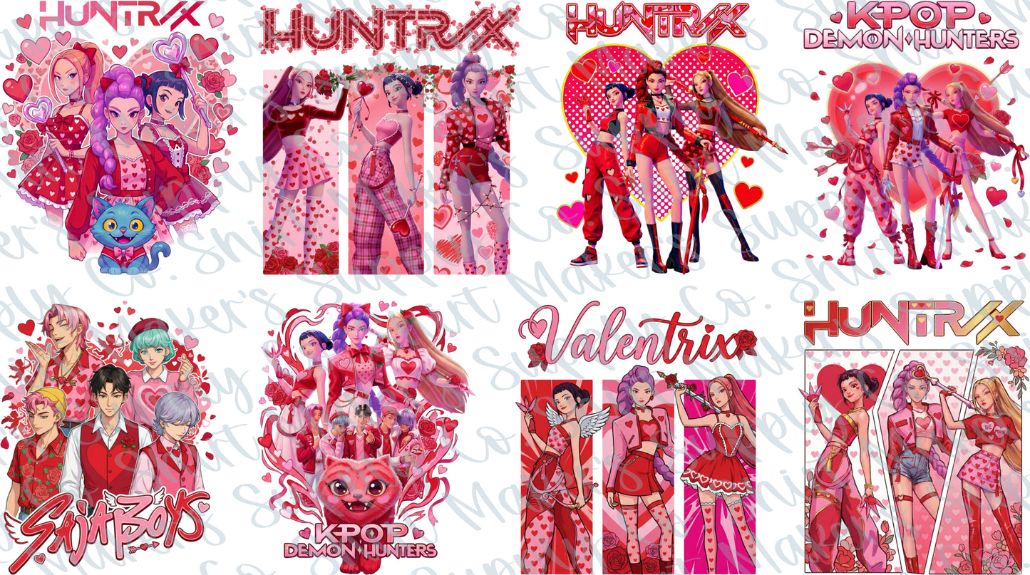 KPOP Youth Valentine's Day DTF Gang Sheet