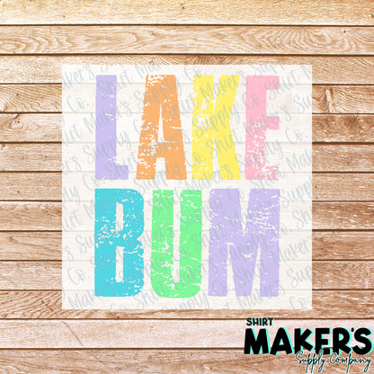 Lake Bum DTF Transfer - or- Hat Patch, Acrylic, Magnet, or Keychain