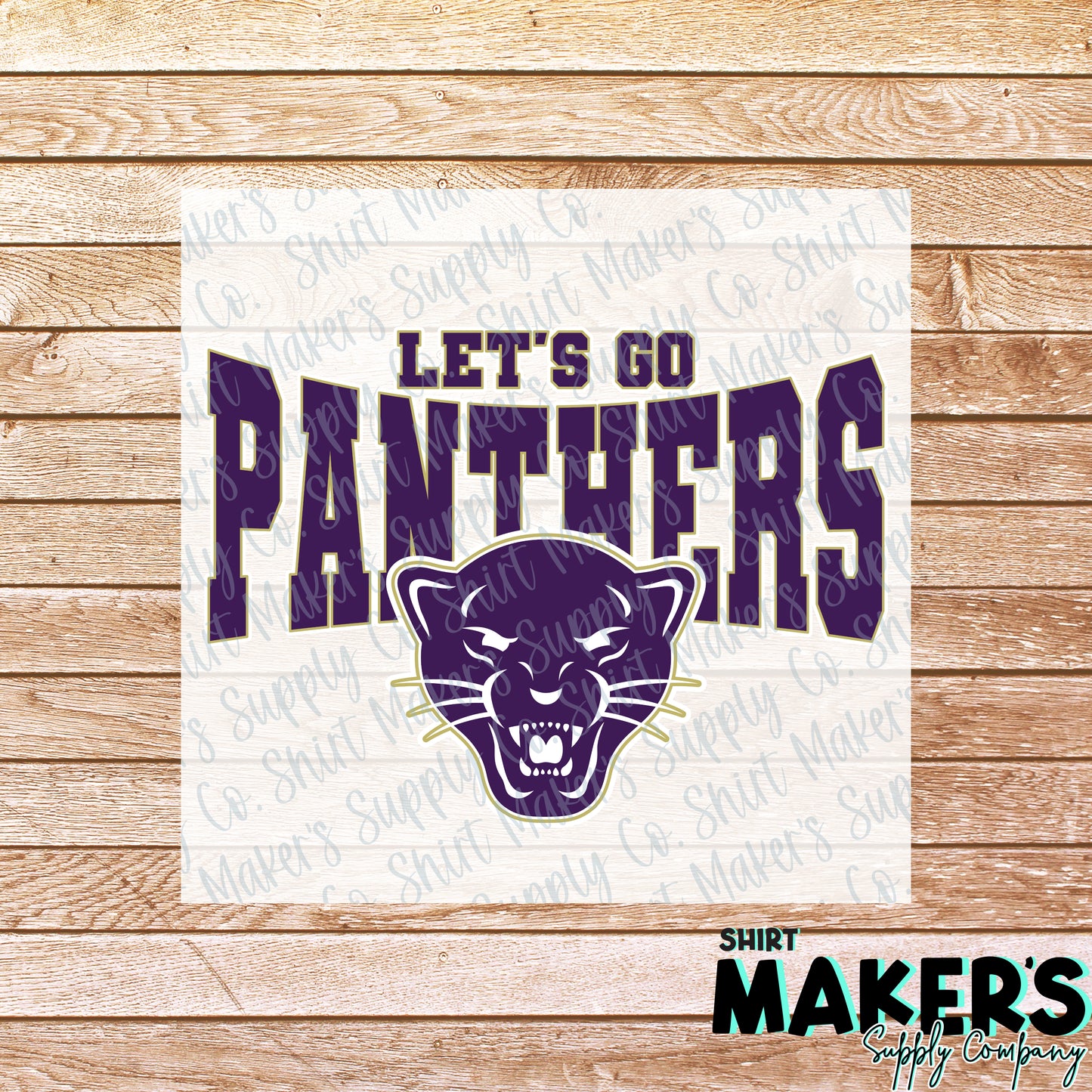 Let's Go Panthers DTF Transfer - or- Hat Patch, Acrylic, Magnet, or Keychain